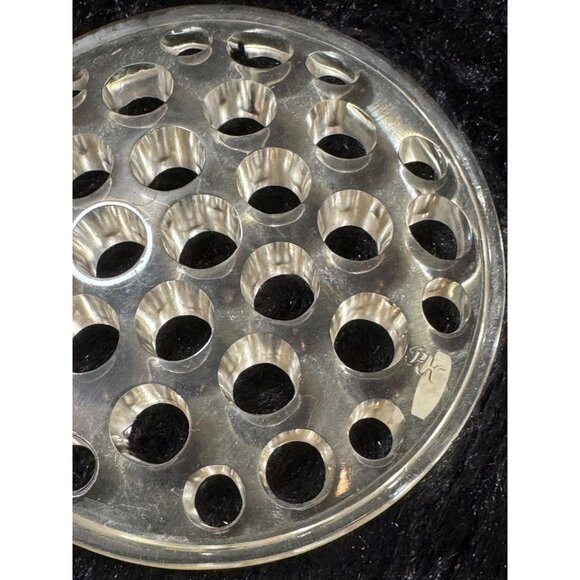 Clear Plastic Flower Frog Round Vintage Floral Arrangement Insert - Picture 4 of 6